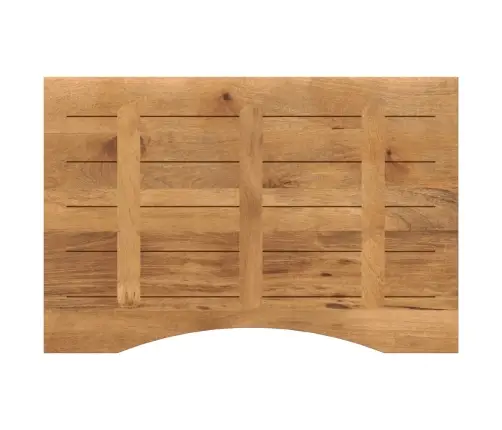 Galda Virsma Ar Izliekumu, 100X60X2,5 Cm, Mango Masīvkoks Vidaxl