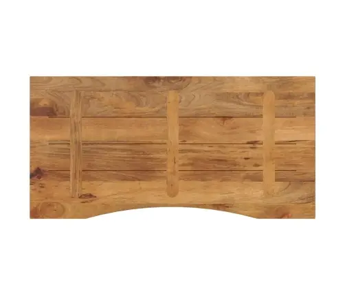 Kumerusega Lauaplaat, 110X60X2,5 cm Töötlemata Mangopuit