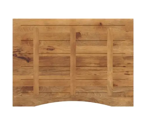 Galda Virsma Ar Izliekumu, 110X80X2,5 Cm, Mango Masīvkoks Vidaxl