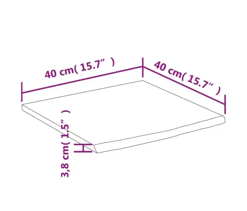 Seinariiul, 40X40X3,8 cm Kandiline, Akaatsia, Naturaalne Serv