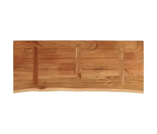Stalviršis, 90X40X3,8cm Akacijos Masyvas, Su Gyvu Kraštu