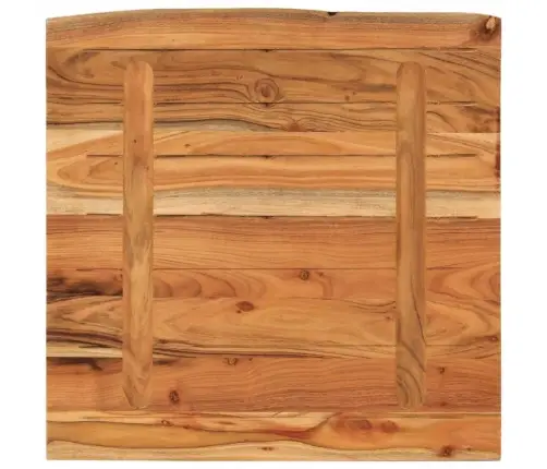Galda Virsma, 80X80X3,8 Cm, Akācijas Masīvkoks, Kvadrāta Forma Vidaxl
