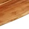Rakstāmgalda Virsma 100X80X3,8Cm Taisnstūra, Akācijas Masīvkoks Vidaxl
