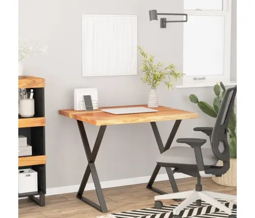 Rakstāmgalda Virsma 100X80X3,8Cm Taisnstūra, Akācijas Masīvkoks Vidaxl