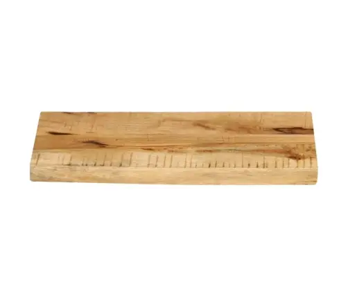 Stalviršis, 40X20X2,5cm Mango Medienos Masyvas, Su Gyvu Kraštu