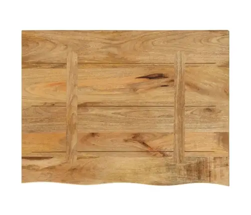 Lauaplaat, 80 X 60 X 2,5 cm Naturaalsete Servadega, Mangopuit