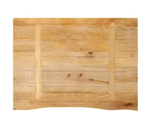 Lauaplaat, Naturaalse Servaga, 80 X 60 X 3,8 cm Mangopuit