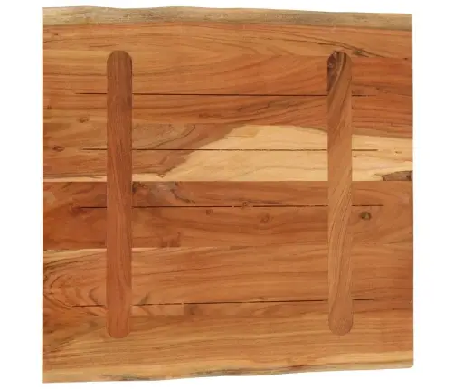 Lauaplaat 80X80X2,5 Cm Ristkülik Akaatsiapuit Naturaalne Serv