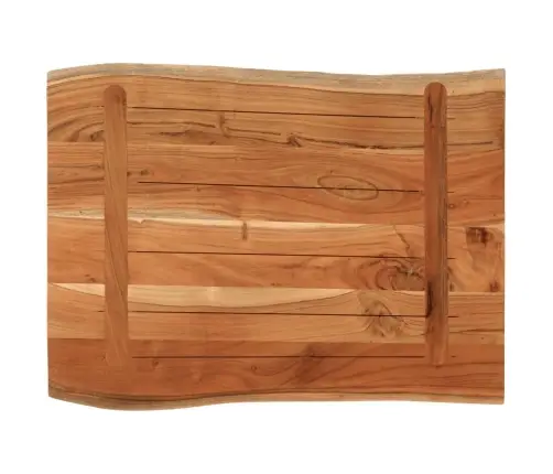 Lauaplaat 70X60X3,8 Cm Ristkülik Akaatsiapuit Naturaalne Serv