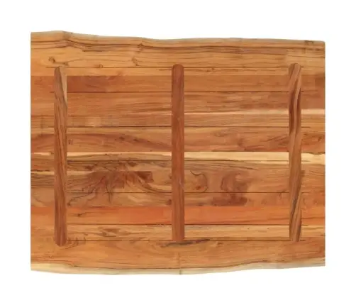 Galda Virsma, 100X80X3,8 Cm, Taisnstūra, Akācijas Masīvkoks Vidaxl