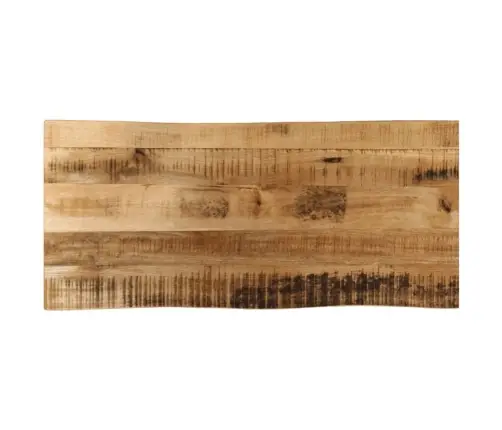 Stalviršis, 100X40X2,5cm Mango Masyvas, Su Gyvu Kraštu