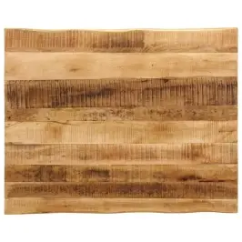 Lauaplaat Naturaalse Servaga 90X80X2,5 Cm Töötlemata Mangopuit