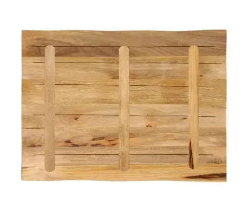 Lauaplaat Naturaalse Servaga 90X60X3,8 Cm Töötlemata Mangopuit