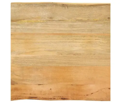 Galda Virsma 40X40X2,5 Cm Live Edge Masīvkoka Mango Vidaxl