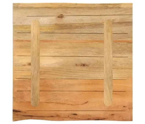 Galda Virsma 40X40X2,5 Cm Live Edge Masīvkoka Mango Vidaxl
