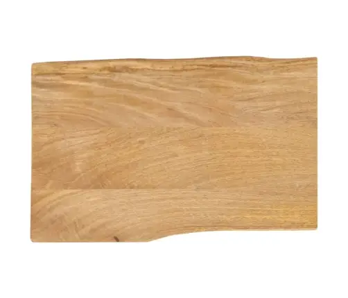 Lauaplaat, 50X40X2,5 cm Naturaalsete Servadega, Mangopuit