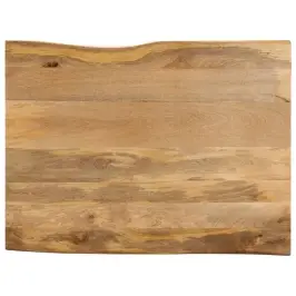 Lauaplaat, 100 X 80 X 2,5 cm Naturaalsete Servadega, Mangopuit
