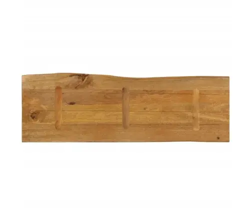 Lauaplaat, 120X40X2,5 cm Naturaalsete Servadega, Mangopuit