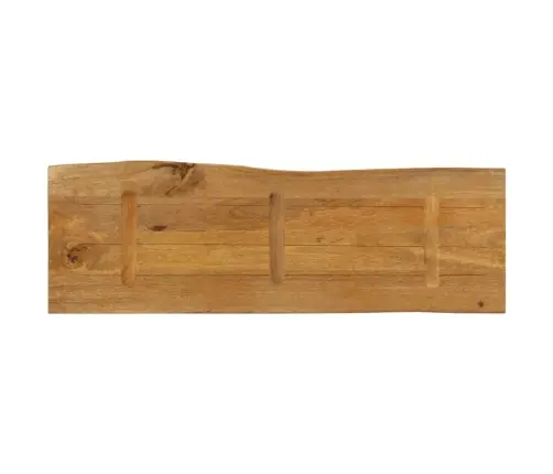 Stalviršis, 120X40X3,8cm Mango Masyvas, Su Gyvu Kraštu