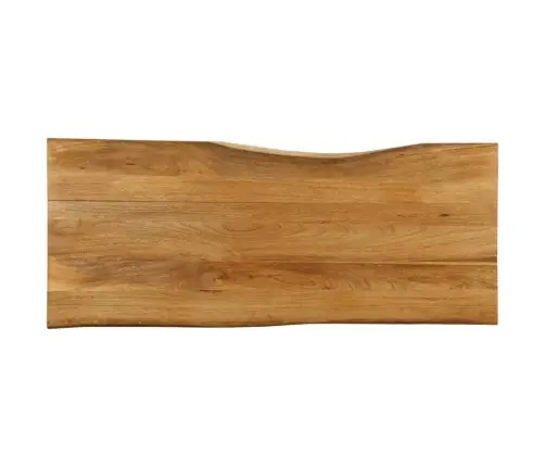 Stalviršis, 140X60X3,8cm Mango Masyvas, Su Gyvu Kraštu