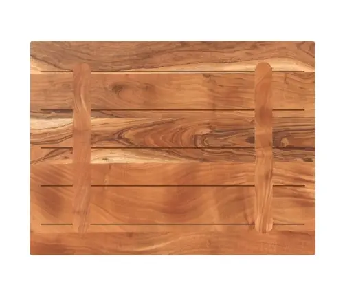 Galda Virsma, 90X50X2,5 Cm, Taisnstūra, Akācijas Masīvkoks Vidaxl