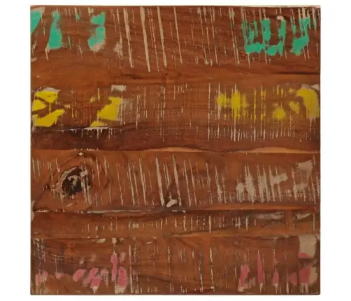 Galda Virsma, 60X60X2,5 Cm, Kvadrāta, Pārstrādāts Masīvkoks Vidaxl