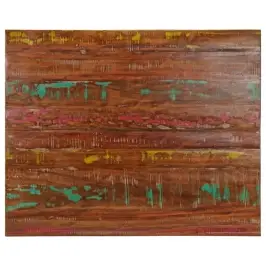 Galda Virsma, 100X80X2,5 Cm, Taisnstūra, Pārstrādāts Masīvkoks Vidaxl