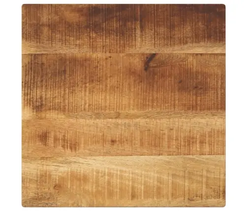Galda Virsma, 60X60X2,5 Cm, Kvadrāta, Raupjš Mango Masīvkoks Vidaxl