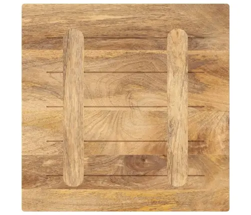 Galda Virsma, 60X60X2,5 Cm, Kvadrāta, Mango Masīvkoks Vidaxl
