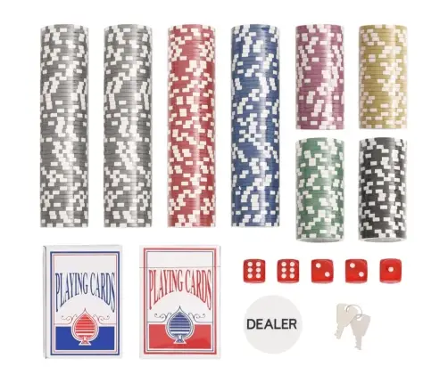 Pokerio Žetonų Rinkinys, 300Vnt., 11,5G