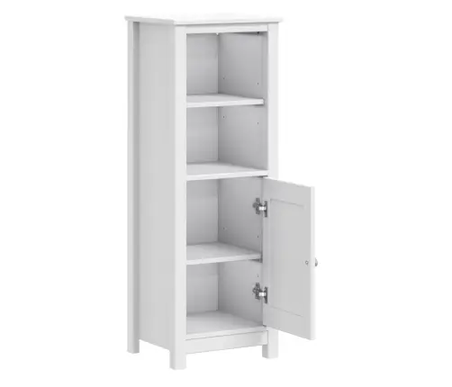 Vannasistabas Skapītis Berg, Balts, 40X34X110 Cm, Priedes Koks Vidaxl