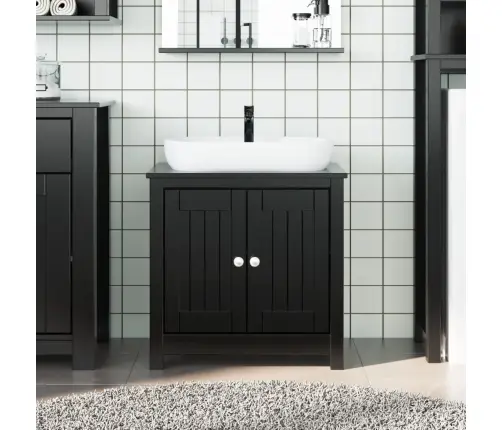 Vonios Spintelė Praustuvui Berg, Juoda, 60X34X59cm Pušis