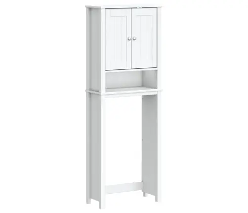 Plaukts Virs Tualetes Poda Berg, Balts, 60X27X164,5 Cm, Koks Vidaxl