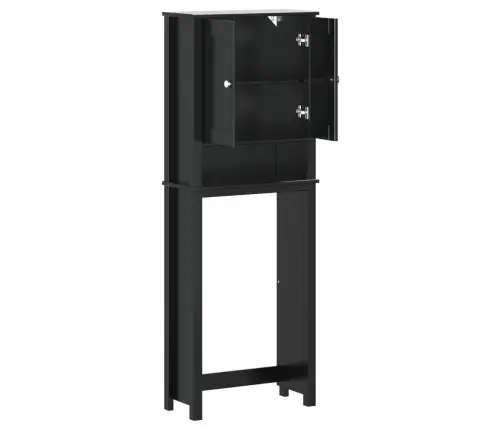 Lentyna Virš Tualeto Berg, Juoda, 60X27X164,5cm Mediena Lentyna Virš Tualeto Berg, Juoda, 60X27X164,5cm Mediena