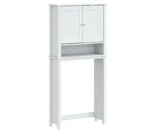 Veļasmašīnas Skapis Berg, Balts, 76X27X164,5 Cm, Masīvkoks Vidaxl