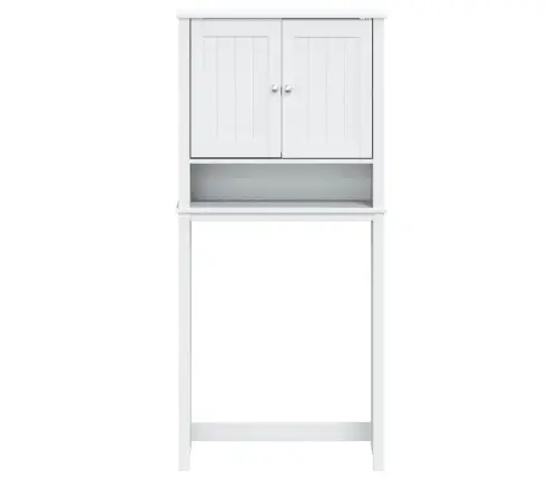 Veļasmašīnas Skapis Berg, Balts, 76X27X164,5 Cm, Masīvkoks Vidaxl