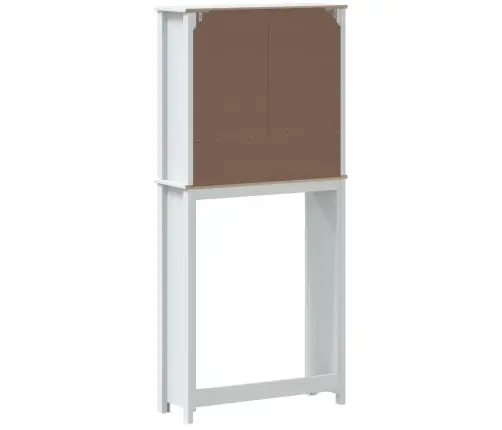 Veļasmašīnas Skapis Berg, Balts, 76X27X164,5 Cm, Masīvkoks Vidaxl