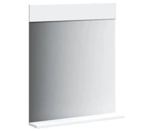 Vannitoapeegel Koos Riiuliga "Berg" Valge, 60X12X70cm Täispuit