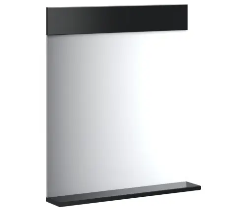 Vonios Veidrodis Su Lentyna Berg, Juodas, 60X12X70cm Mediena
