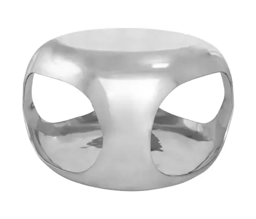 Kohvilaud, Alumiinium, 50 X 50 X 30 cm Hõbedane