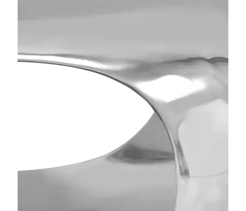 Kohvilaud, Alumiinium, 50 X 50 X 30 cm Hõbedane