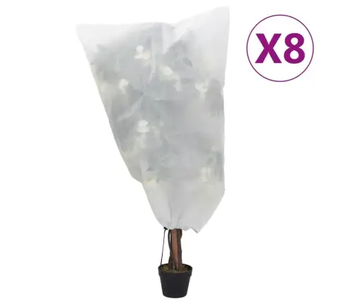 Augu Pārsegi Ar Aukliņu, 8 Gab., 70 G/M², 0,8X1 M Vidaxl