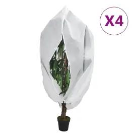 Augu Pārsegi Ar Rāvējslēdzēju, 4 Gab., 70 G/M², Flīss,3,14X2,5M Vidaxl