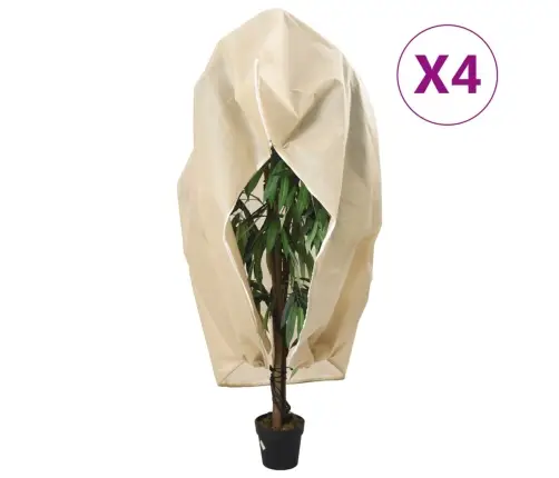 Uždangalai Augalams Su Užtrauktukais, 4Vnt., 3,93X3 M, 70G/M²