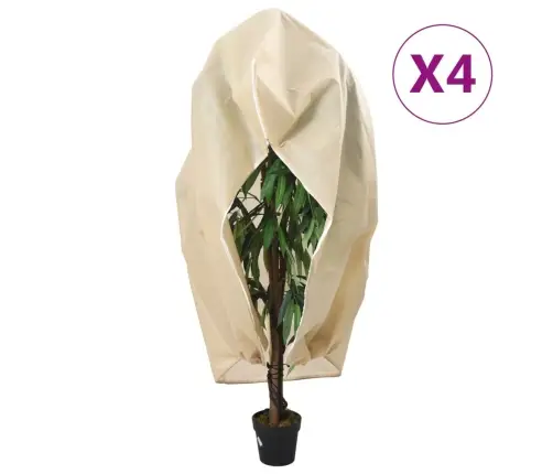 Uždangalai Augalams Su Užtrauktukais, 4Vnt., 3,93X3,5M, 70G/M²