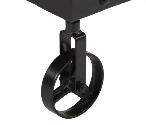 Kafijas Galdiņš Ar Riteņiem, 100X55X26Cm, Pārstrādāts Masīvkoks Vidaxl