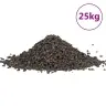 Bazalta Grants, 25 Kg, Melns, 5-8 Mm Vidaxl