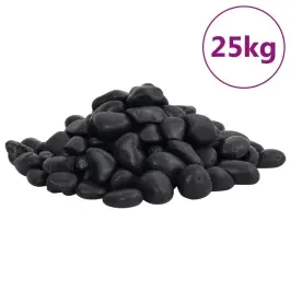Poleeritud Veerkivi 25 Kg, Must, 2-5 Cm