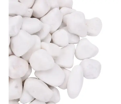 Pulēti Oļi, 25 Kg, Balti, 2-5 Cm Vidaxl