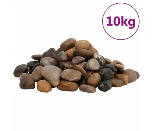 Pulēti Oļi, 10 Kg, Krāsaini, 2-5 Cm Vidaxl